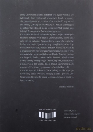 Tertium datur. Jerzy Grotowski we włoskich świadectwach, relacjach i komentarzach [KSIĄŻKA]
