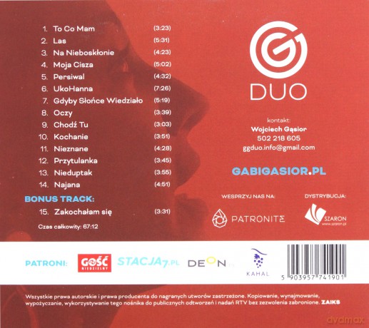 GGDuo - Gabi Gąsior i Wojciech Gąsior: Moja Cisza [CD]