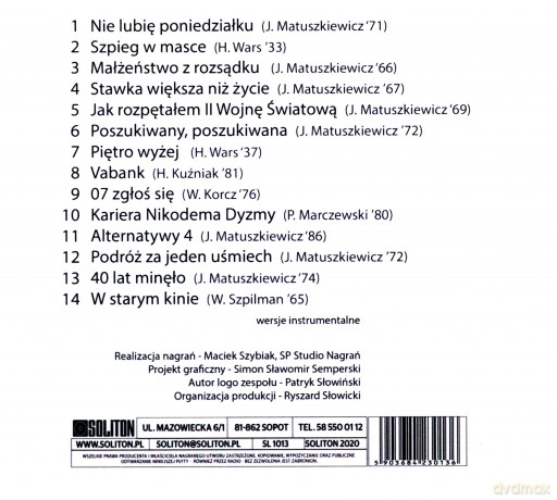 Cafe Jazz Trio: Polska Muzyka Filmowa [CD]