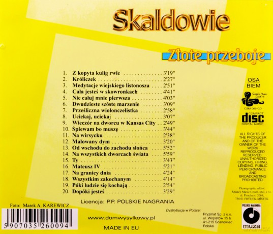 Skaldowie - Złote Przeboje [CD]