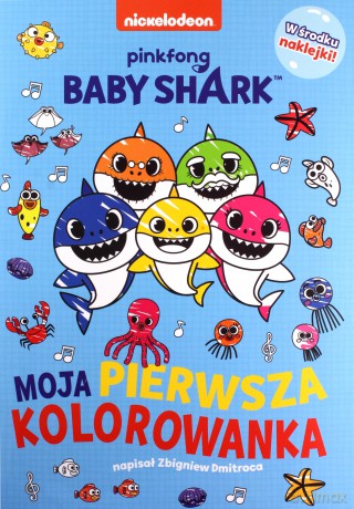 Baby Shark. Moja pierwsza kolorowanka - Zbigniew Dmitroca [KSIĄŻKA]