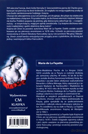 Księżna de Cleves. Klasyka literatury francuskiej - La Fayette Maria De [KSIĄŻKA]