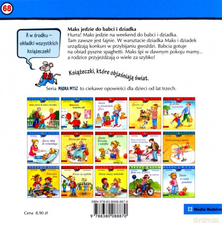 Mądra Mysz. Maks jedzie do babci i dziadka - Christian Tielmann [KSIĄŻKA]