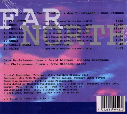 Bobo Stenson, Lars Danielsson, David Liebman, Jon Christensen: Far North [CD]