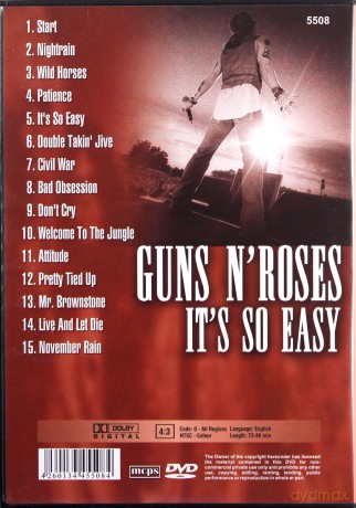 Guns N Roses: It's So Easy [DVD]