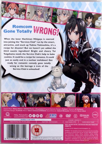 My Teen Romantic Comedy SNAFU Season 1 (Episodes 1-13) [3DVD]