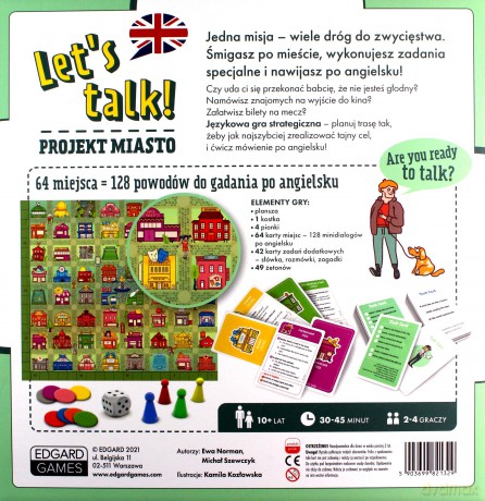 Gra do nauki języka angielskiego Let's talk! Projekt miasto - Ewa Norman, Michał Szewczyk