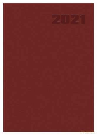 Kalendarz 2021 Basic A5 DTP bordowy [KALENDARZ]