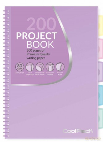 Kołobrulion B5 Coolpack pastel B5 200 kartek fioletowy