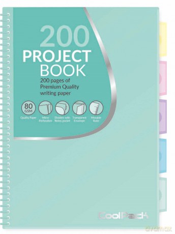 Kołobrulion B5 Coolpack pastel B5 200 kartek mięta