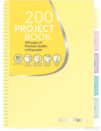 Kołobrulion B5 Coolpack pastel B5 200 kartek żółty