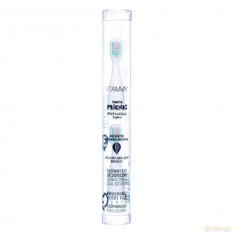 Końcówki do szczoteczki Vitammy Tooth Friends 2 sztuki green, pink