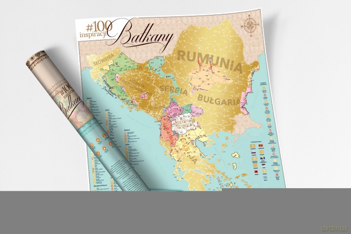 Mapa zdrapka #100 inspiracji Bałkany