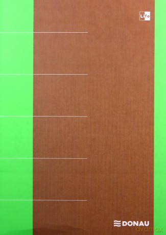 Notatnik donau life organizer 80 kartek zielony 165x230mm