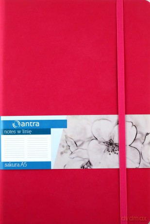 Notes sakura A5 linia różowy