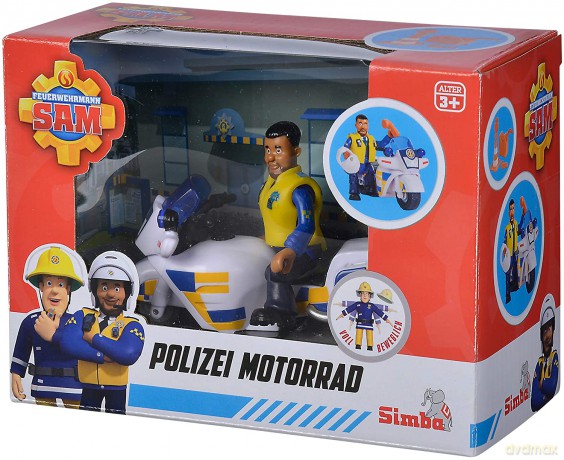 Pojazd Strażak Sam Motor policyjny z figurką