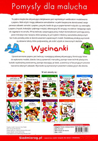 Pomysły dla malucha. Wycinanki - Michałowska Tamara, Dusk Barbara [KSIĄŻKA]