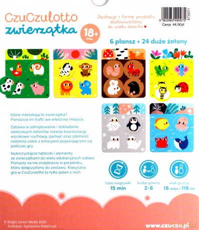 Zwierzątka CzuCzu lotto 18 m+ [KSIĄŻKA]