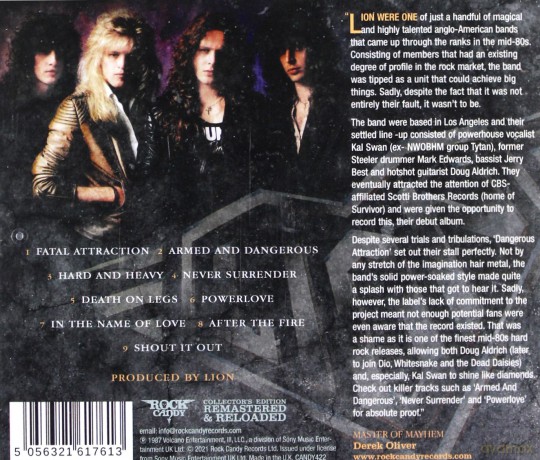Lion: Dangerous Attraction [CD]
