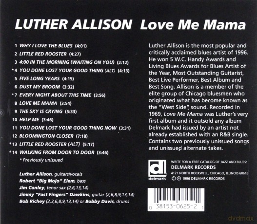 Luther Allison: Love Me Mama [CD]