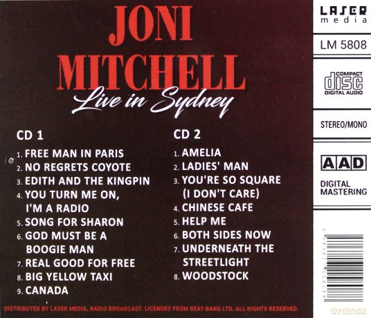 Joni Mitchell: Live In Sydney -2cd- [2CD]