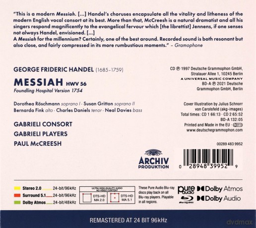 Handel: Messiah (Remastered) [2CD]