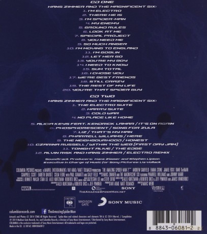 The Amazing Spider-Man 2 soundtrack [2CD]