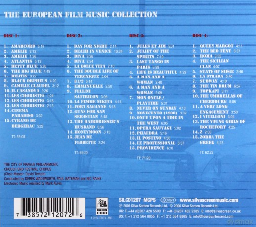 The European Film Music Collection soundtrack [4CD]