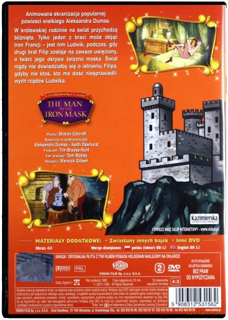 Najpiękniejsze baśnie i legendy: Człowiek w żelaznej masce [DVD]