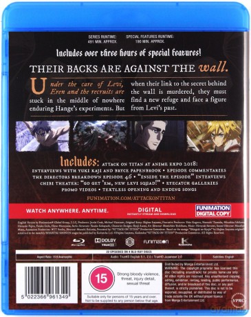 Attack On Titan - Complete Season 3 (Atak Tytanów) [4xBlu-Ray]