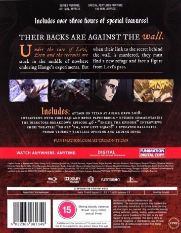 Attack On Titan - Complete Season 3 (Atak Tytanów) [4xBlu-Ray]