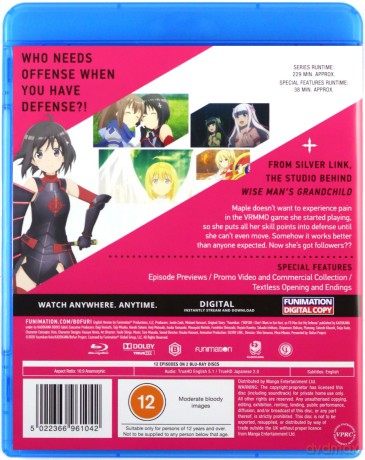 Bofuri: I Don't Want To Get Hurt. So I'll Max Out My Defence [2xBlu-Ray]
