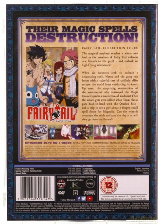 Fairy Tail Collection Three (Episodes 49-72) [4DVD]