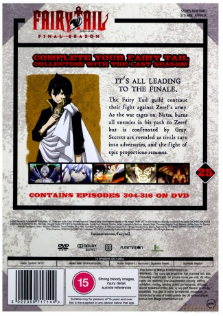Fairy Tail Final Season - Part 25 (Episodes 304-316) [2DVD]