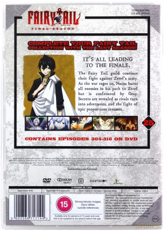 Fairy Tail Final Season - Part 25 (Episodes 304-316) [2DVD]