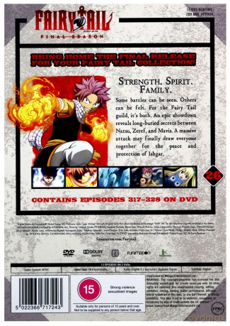 Fairy Tail Final Season - Part 26 (Episodes 317-328) [2DVD]