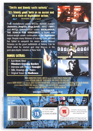 Highlander: Search For Vengeance (Nieśmiertelny: W poszukiwaniu zemsty) [DVD]