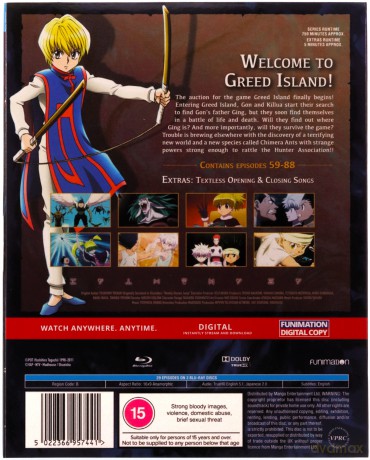 Hunter X Hunter Set 3 (Episodes 59-88) [3xBlu-Ray]