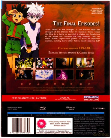 Hunter X Hunter Set 5 (Episodes 119-148) [3xBlu-Ray]