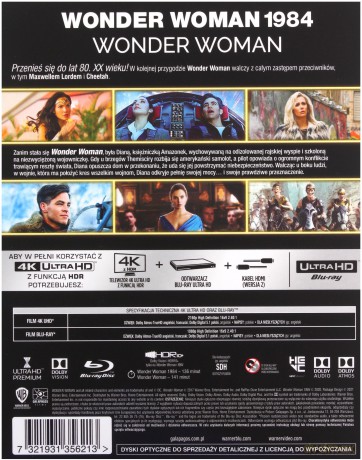 Wonder Woman Kolekcja 2 Filmów [2xBlu-Ray 4K]+[2xBlu-Ray]