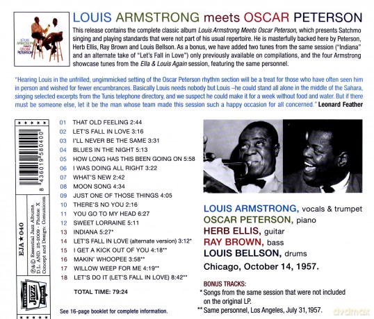 Louis Armstrong, Oscar Peterson: Louis Armstrong meets Oscar Peterson [CD]