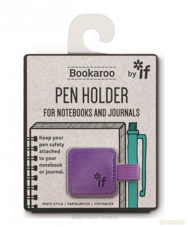 Bookaroo Pen Holder Uchwyt na długopis fioletowy