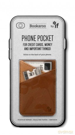 Bookaroo Phone pocket - portfel na telefon brąz
