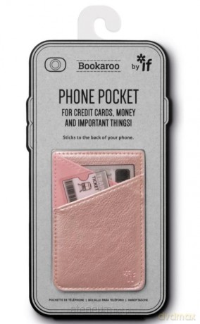 Bookaroo Phone Pocket Portfel na telefon złoty róż