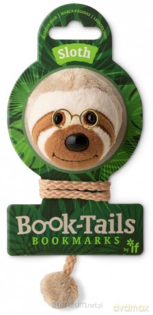 Book-Tails Leniwiec pluszowa zakładka do książki