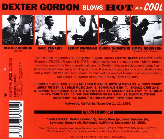 Dexter Gordon: Blows Hot And Cool [CD]