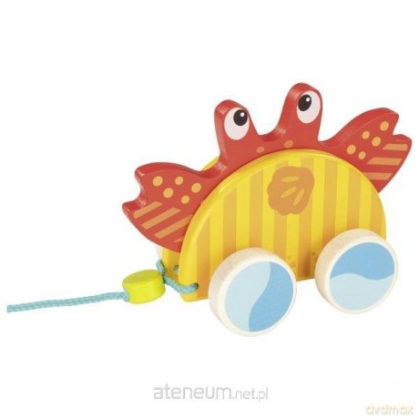 Drewniany krab do ciągnięcia