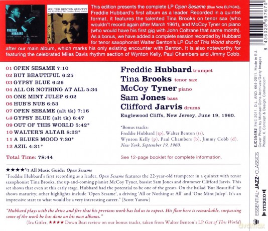 Freddie Hubbard: Open Sesame (Bonus Tracks) [CD]