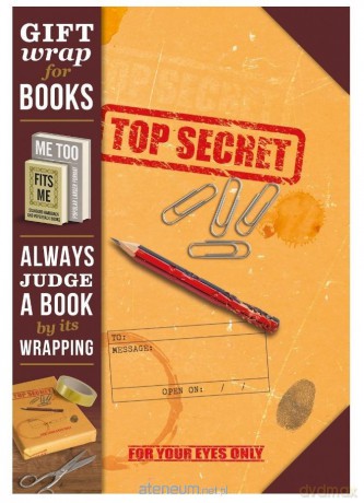 Gift wrap Papier do książki Top secret