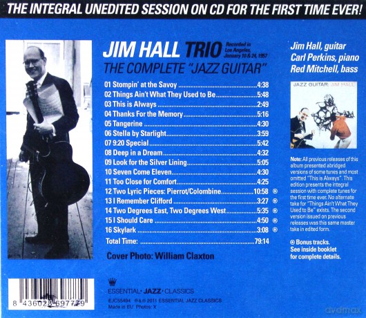 Jim Hall Trio: The Complete Jazz Guitar (Bonus Tracks) [CD]